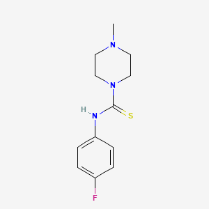 molecular formula C12H16FN3S B5887639 N-(4-fluorophenyl)-4-methyl-1-piperazinecarbothioamide 
