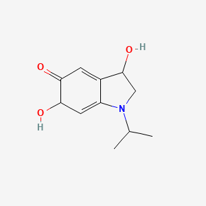 molecular formula C11H15NO3 B588765 3,6-Dihydroxy-1-isopropyl-1,2,3,6-tetrahydro-5H-indol-5-one CAS No. 126050-20-2