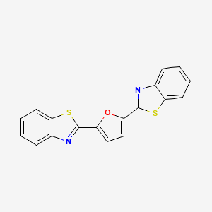 molecular formula C18H10N2OS2 B5887659 2,2'-(2,5-furandiyl)bis-1,3-benzothiazole 
