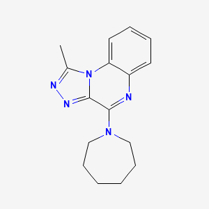 molecular formula C16H19N5 B5887693 4-(1-azepanyl)-1-methyl[1,2,4]triazolo[4,3-a]quinoxaline 