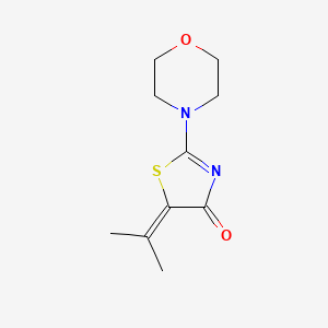 molecular formula C10H14N2O2S B5887710 5-(1-methylethylidene)-2-(4-morpholinyl)-1,3-thiazol-4(5H)-one 