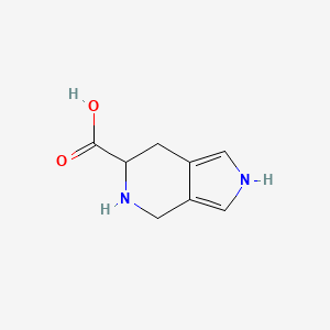 molecular formula C8H10N2O2 B588775 4,5,6,7-Tetrahydro-2H-pyrrolo[3,4-c]pyridine-6-carboxylic acid CAS No. 134649-28-8