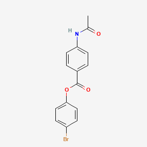 molecular formula C15H12BrNO3 B5887750 4-bromophenyl 4-(acetylamino)benzoate 
