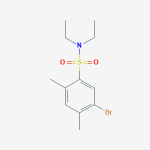 molecular formula C12H18BrNO2S B5887760 5-bromo-N,N-diethyl-2,4-dimethylbenzenesulfonamide 