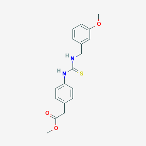 methyl [4-({[(3-methoxybenzyl)amino]carbonothioyl}amino)phenyl]acetate