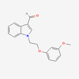 molecular formula C18H17NO3 B5887804 1-[2-(3-methoxyphenoxy)ethyl]-1H-indole-3-carbaldehyde 