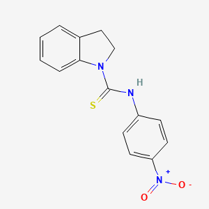 molecular formula C15H13N3O2S B5887811 N-(4-nitrophenyl)-1-indolinecarbothioamide 