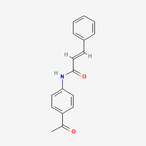 molecular formula C17H15NO2 B5887819 N-(4-acetylphenyl)-3-phenylacrylamide 
