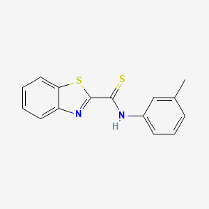 molecular formula C15H12N2S2 B5887821 N-(3-methylphenyl)-1,3-benzothiazole-2-carbothioamide 