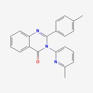 molecular formula C21H17N3O B5887865 2-(4-METHYLPHENYL)-3-(6-METHYL-2-PYRIDYL)-4(3H)-QUINAZOLINONE 