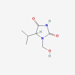 molecular formula C7H12N2O3 B588787 1-(Hydroxymethyl)-5-isopropylimidazolidine-2,4-dione CAS No. 141702-80-9