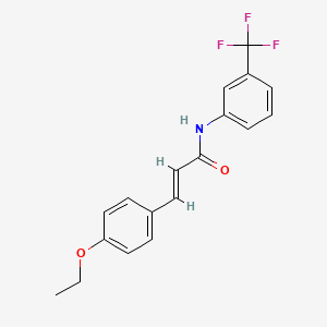 molecular formula C18H16F3NO2 B5887881 3-(4-ethoxyphenyl)-N-[3-(trifluoromethyl)phenyl]acrylamide 
