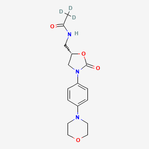 molecular formula C16H21N3O4 B588791 Defluoro Linezolid-d3 CAS No. 1795786-92-3