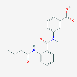 3-{[2-(butyrylamino)benzoyl]amino}benzoic acid