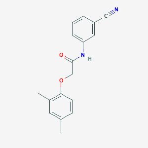 molecular formula C17H16N2O2 B5887966 N-(3-cyanophenyl)-2-(2,4-dimethylphenoxy)acetamide CAS No. 5856-29-1