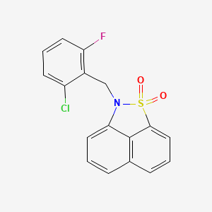 molecular formula C17H11ClFNO2S B5887986 2-(2-chloro-6-fluorobenzyl)-2H-naphtho[1,8-cd]isothiazole 1,1-dioxide 