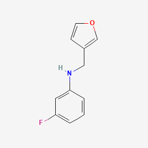 molecular formula C11H10FNO B5887996 (3-fluorophenyl)(3-furylmethyl)amine 