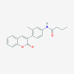 N-[3-methyl-4-(2-oxo-2H-chromen-3-yl)phenyl]butanamide