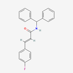 N-(diphenylmethyl)-3-(4-fluorophenyl)acrylamide