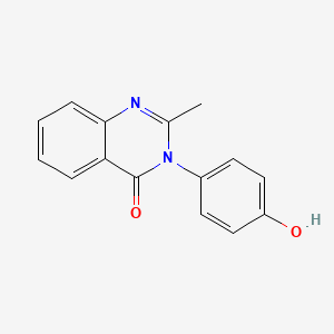 molecular formula C15H12N2O2 B5888037 3-(4-羟基苯基)-2-甲基-4(3H)-喹唑啉酮 