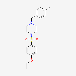 molecular formula C20H26N2O3S B5888054 1-[(4-ethoxyphenyl)sulfonyl]-4-(4-methylbenzyl)piperazine 