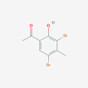 molecular formula C9H8Br2O2 B5888076 1-(3,5-dibromo-2-hydroxy-4-methylphenyl)ethanone 