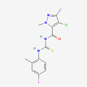 N-[(4-chloro-1,3-dimethyl-1H-pyrazol-5-yl)carbonyl]-N'-(4-iodo-2-methylphenyl)thiourea