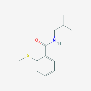 molecular formula C12H17NOS B5888110 N-isobutyl-2-(methylthio)benzamide 