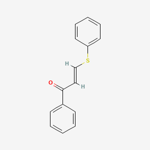 molecular formula C15H12OS B5888120 1-苯基-3-(苯硫基)-2-丙烯-1-酮 