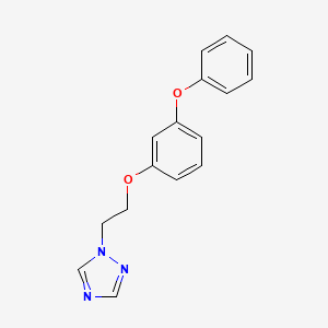 molecular formula C16H15N3O2 B5888123 1-[2-(3-phenoxyphenoxy)ethyl]-1H-1,2,4-triazole 