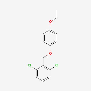 molecular formula C15H14Cl2O2 B5888131 1,3-dichloro-2-[(4-ethoxyphenoxy)methyl]benzene 