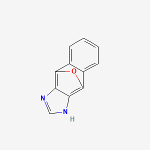 molecular formula C11H6N2O B588814 1H-4,9-Epoxynaphtho[2,3-d]imidazole CAS No. 128551-92-8