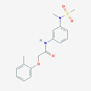 molecular formula C17H20N2O4S B5888154 N-{3-[methyl(methylsulfonyl)amino]phenyl}-2-(2-methylphenoxy)acetamide 