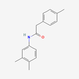 molecular formula C17H19NO B5888176 N-(3,4-dimethylphenyl)-2-(4-methylphenyl)acetamide 