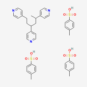 molecular formula C42H47N3O9S3 B588818 Poly(4-vinylpyridinium p-toluenesulfonate) CAS No. 132759-93-4