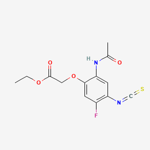 Ethyl (2-acetylamino-5-fluoro-4-isothiocyanatophenoxy)acetate