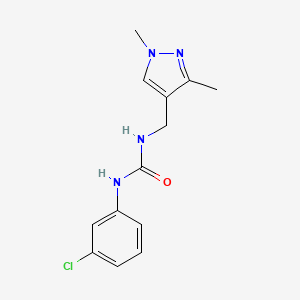 N-(3-chlorophenyl)-N'-[(1,3-dimethyl-1H-pyrazol-4-yl)methyl]urea