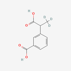 molecular formula C10H10O4 B588823 3-羧基-α-甲基苯乙酸-d3 CAS No. 1330265-71-8