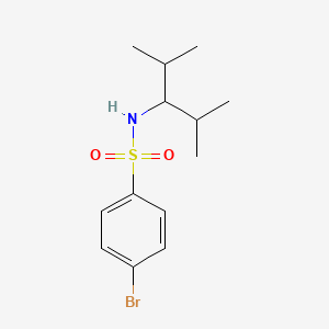 molecular formula C13H20BrNO2S B5888257 4-bromo-N-(1-isopropyl-2-methylpropyl)benzenesulfonamide 