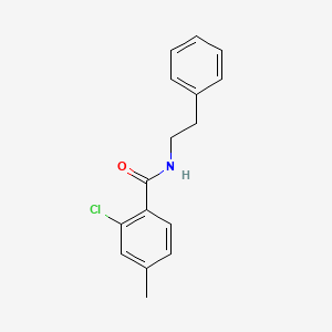 molecular formula C16H16ClNO B5888310 2-chloro-4-methyl-N-(2-phenylethyl)benzamide 