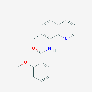 N-(5,7-dimethyl-8-quinolinyl)-2-methoxybenzamide