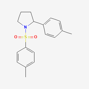 molecular formula C18H21NO2S B5888329 2-(4-甲基苯基)-1-[(4-甲基苯基)磺酰基]吡咯烷 
