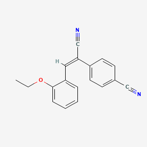 molecular formula C18H14N2O B5888335 4-[1-cyano-2-(2-ethoxyphenyl)vinyl]benzonitrile 