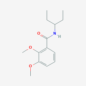 molecular formula C14H21NO3 B5888349 N-(1-ethylpropyl)-2,3-dimethoxybenzamide 