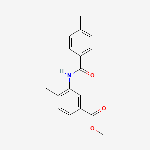 molecular formula C17H17NO3 B5888371 methyl 4-methyl-3-[(4-methylbenzoyl)amino]benzoate 