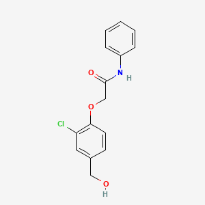 molecular formula C15H14ClNO3 B5888375 2-[2-chloro-4-(hydroxymethyl)phenoxy]-N-phenylacetamide CAS No. 693820-35-8