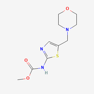 molecular formula C10H15N3O3S B5888378 methyl [5-(4-morpholinylmethyl)-1,3-thiazol-2-yl]carbamate 