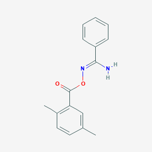 N'-[(2,5-dimethylbenzoyl)oxy]benzenecarboximidamide