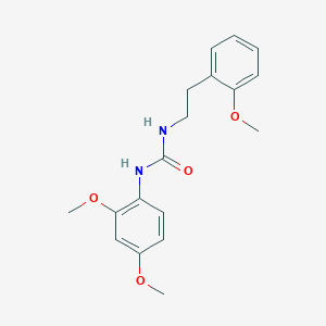 molecular formula C18H22N2O4 B5888431 N-(2,4-dimethoxyphenyl)-N'-[2-(2-methoxyphenyl)ethyl]urea 