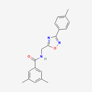 molecular formula C19H19N3O2 B5888447 3,5-dimethyl-N-{[3-(4-methylphenyl)-1,2,4-oxadiazol-5-yl]methyl}benzamide 